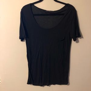 BRANDY MELVILLE Semi Sheer Blue Top Size S